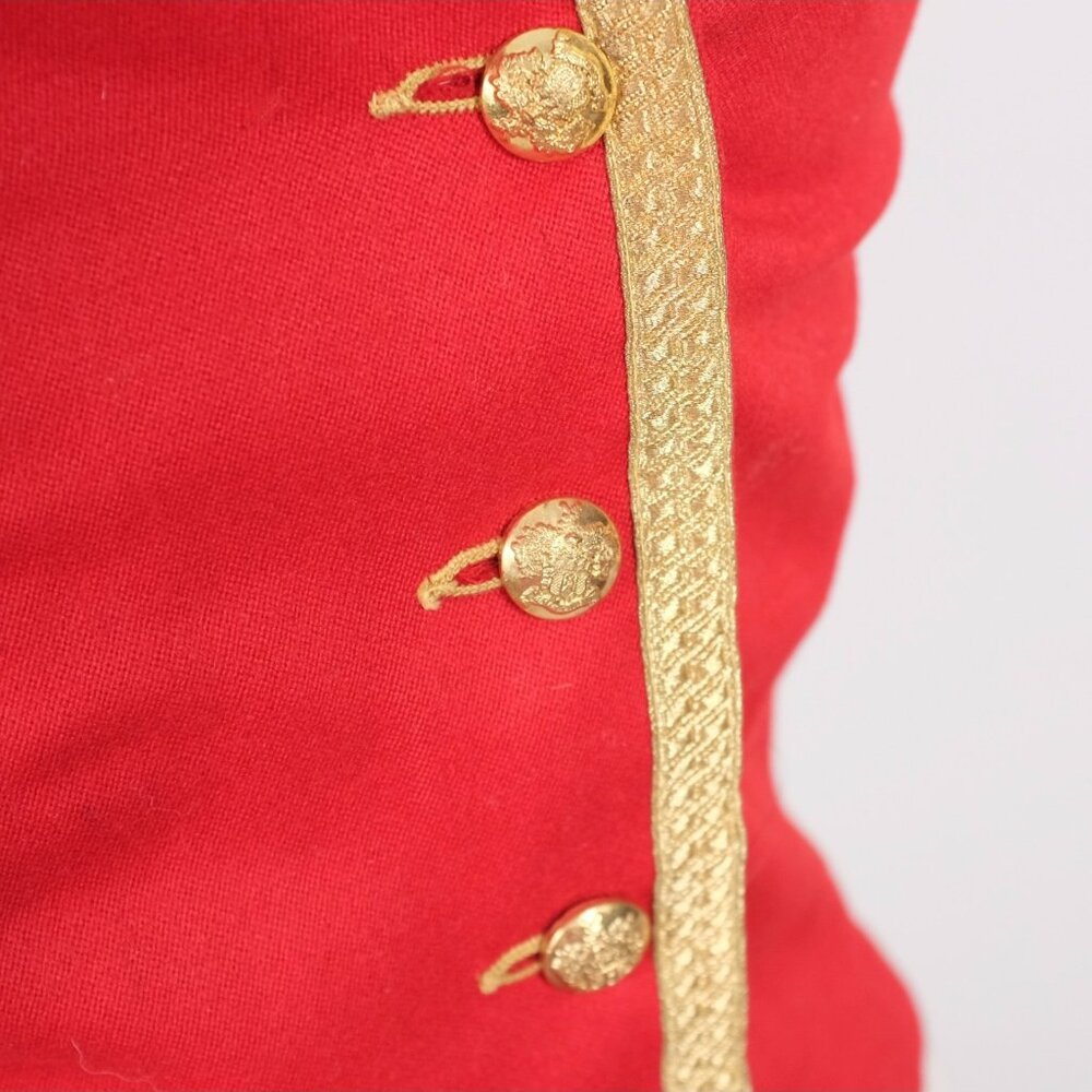 Ralph Lauren Purple Label Collection Small corset bustier top vintage red gold - Picture 11 of 13